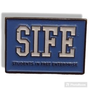 Students in Free Enterprise Rectangular Lapel Button Pin